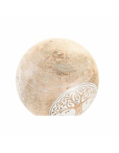 Figurine Décorative DKD Home Decor Blanc Naturel Arbre Hibou Décapé 13 x 13 x 13 cm 2