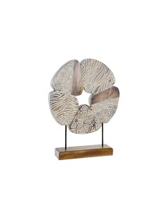 Figurine Décorative DKD Home Decor Blanc Marron Abstrait 40 x 10 x 51 cm