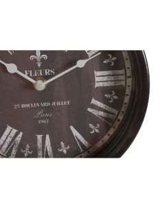 Horloge de table DKD Home Decor Bleu Noir Multicouleur Métal Verre Vintage 20,5 x 5 x 24 cm (2 Unités) 2