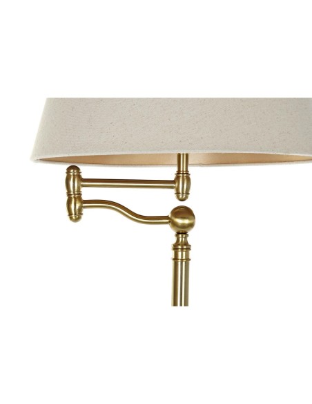 Lampadaire DKD Home Decor Beige Doré Métal Polyester (41 x 41 x 160 cm)