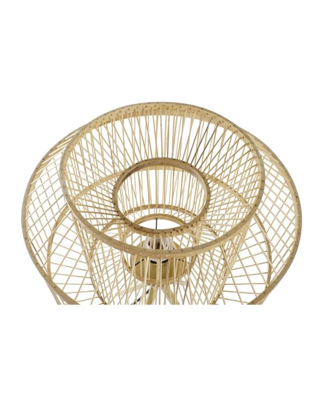 Écran de lampe DKD Home Decor Naturel Bambou 40 x 40 x 28 cm