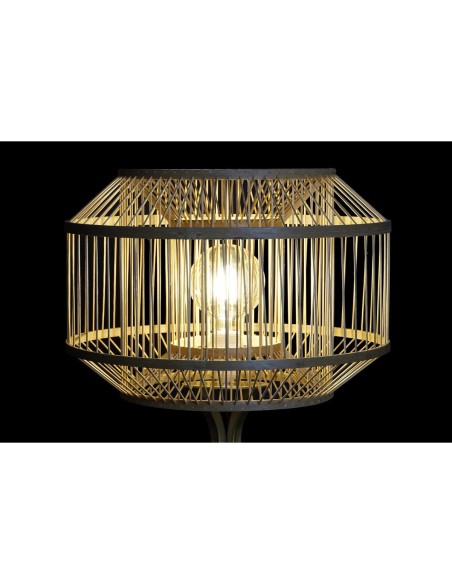 Écran de lampe DKD Home Decor Naturel Bambou 40 x 40 x 28 cm