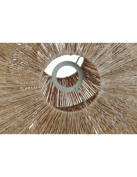 Écran de lampe DKD Home Decor Naturel Jute Métal Tropical 40 x 40 x 30 cm