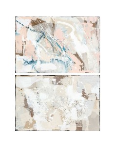 Toile DKD Home Decor Abstrait Urbaine 100 x 4 x 150 cm 150 x 3,8 x 100 cm (2 Unités)