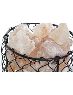 Décoration lumineuse DKD Home Decor Sel Noir Orange 15 W 17 x 17 x 17 cm 2
