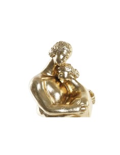 Figurine Décorative DKD Home Decor Couple Noir Doré 15,5 x 13,5 x 37,5 cm (2 Unités) 2