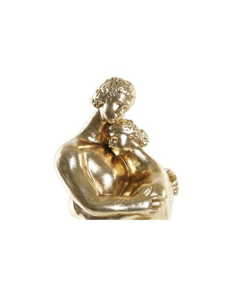 Figurine Décorative DKD Home Decor Couple Noir Doré 15,5 x 13,5 x 37,5 cm (2 Unités)