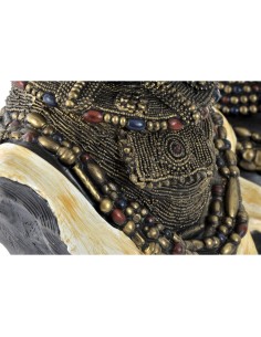 Figurine Décorative DKD Home Decor Noir Beige Colonial Africaine Africain 26 x 20 x 42 cm (2 Unités) 2