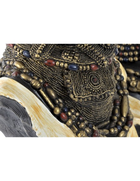 Figurine Décorative DKD Home Decor Noir Beige Colonial Africaine Africain 26 x 20 x 42 cm (2 Unités)