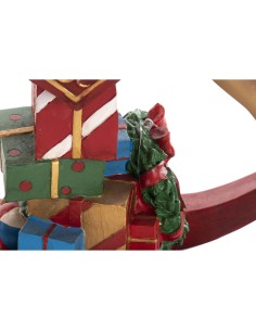 Décorations de Noël DKD Home Decor Marron Rouge Résine Cheval 34 x 10 x 32 cm (3 Unités) 2