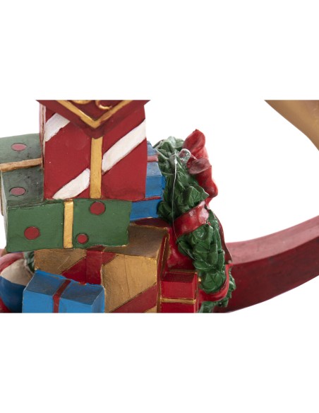 Décorations de Noël DKD Home Decor Marron Rouge Résine Cheval 34 x 10 x 32 cm (3 Unités)