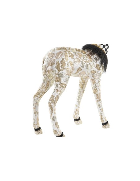 Décorations de Noël DKD Home Decor Noir Doré Renne 35 x 18 x 55 cm