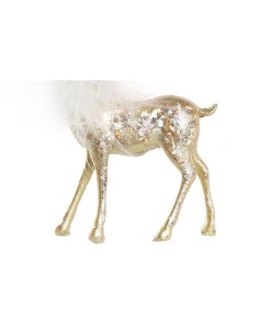 Décorations de Noël DKD Home Decor Résine Renne (8 x 4 x 12 cm) 2