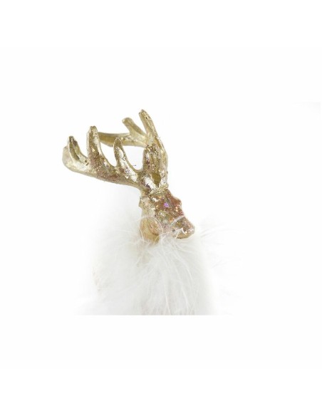 Décorations de Noël DKD Home Decor Résine Renne (8 x 4 x 12 cm)