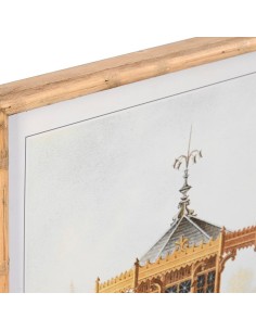 Cadre DKD Home Decor Sapin Verre Oriental 50 x 3 x 70 cm 50 x 70 x 2,8 cm (2 Unités) 2