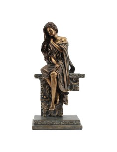 Figurine Décorative DKD Home Decor 17 x 11 x 32,50 cm Femme Cuivre