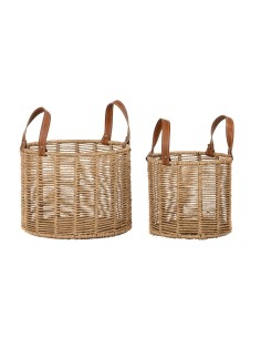 Set de basket DKD Home Decor 32 x 32 x 26 cm Métal Corde 32 x 32 x 39 cm Boho