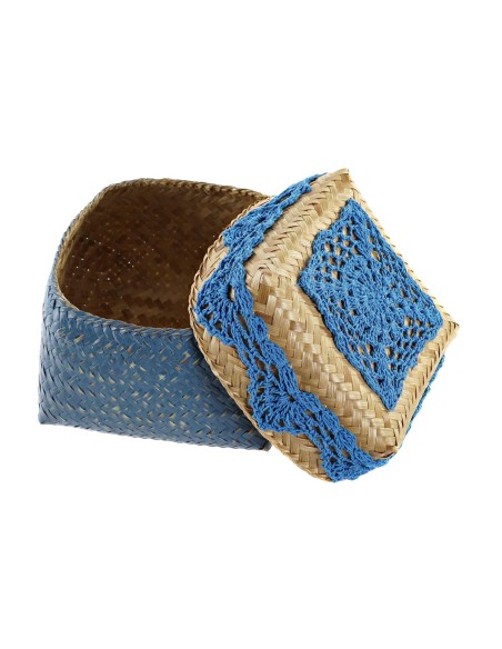 Set de basket DKD Home Decor Coton Bambou (22 x 27 x 27 cm)