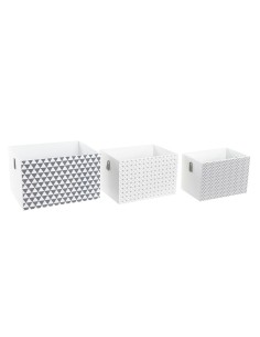 Set de boîtes décoratives DKD Home Decor (37 x 28 x 23 cm)