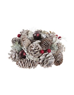 Bougeoirs de Noël DKD Home Decor (19 x 19 x 9 cm)