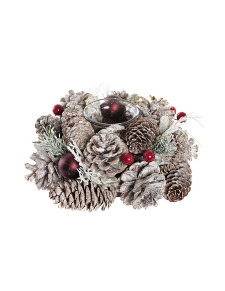 Bougeoirs de Noël DKD Home Decor (19 x 19 x 9 cm)