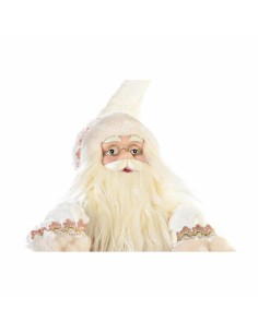 Figurine Décorative DKD Home Decor Père Noël Noël Gris Rose Bois 42 x 22 x 50 cm 2