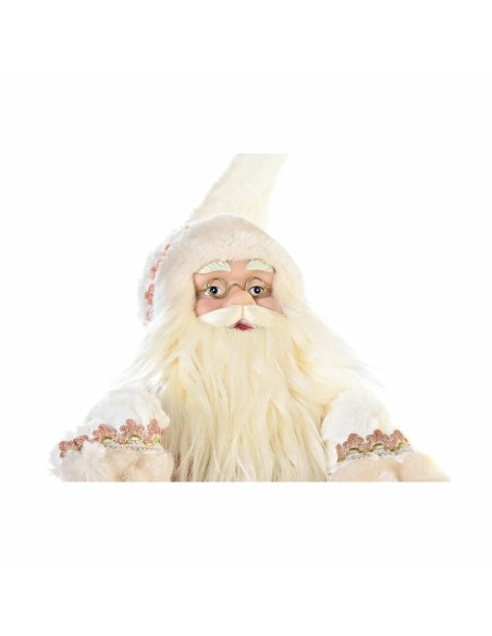 Figurine Décorative DKD Home Decor Père Noël Noël Gris Rose Bois 42 x 22 x 50 cm
