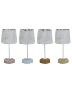 Lampe de bureau DKD Home Decor Céramique 16 x 16 x 33 cm Multicouleur 220 V 25 W 4 Pièces