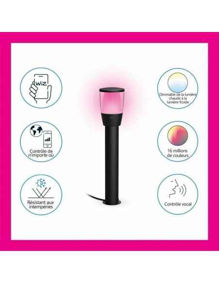 Lampe solaire Wiz Elpas Noir 400 lm