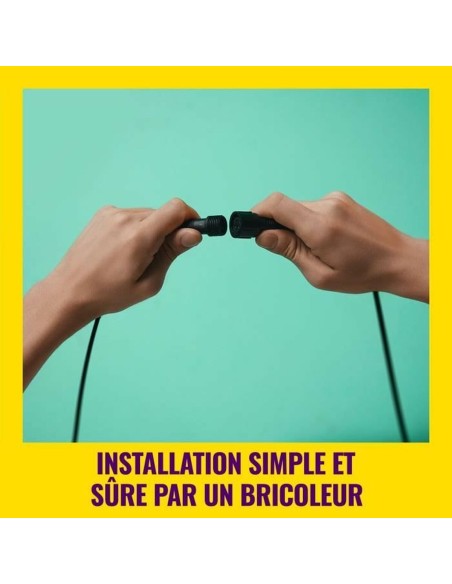 Lampe solaire Wiz Elpas Noir 400 lm