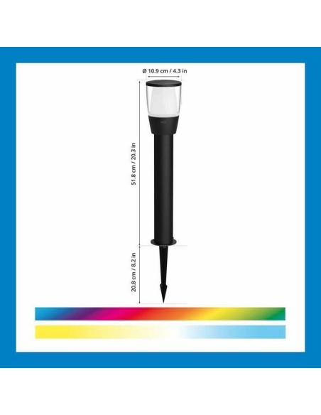 Lampe solaire Wiz Elpas Noir 400 lm