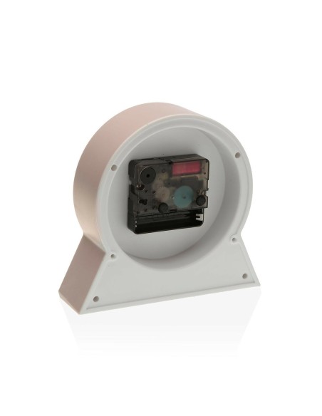 Pendule Réveil Versa Franki Rose Plastique 4,4 x 14,5 x 13,7 cm