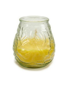 Bougie Parfumée Ibergarden CHWJ-9898MT Jaune Transparent verre Paraffine Citronnelle 9 x 9,5 x 9 cm (6 Unités) 2