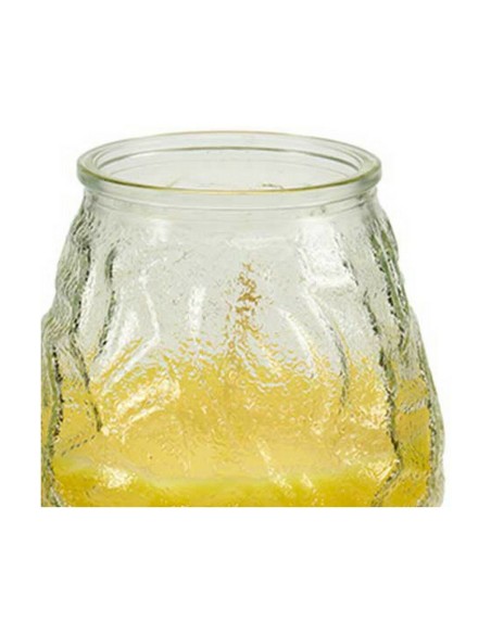 Bougie Parfumée Ibergarden CHWJ-9898MT Jaune Transparent verre Paraffine Citronnelle 9 x 9,5 x 9 cm (6 Unités)