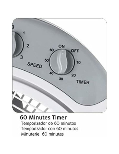Ventilateur de Sol Haeger FF-012.004A Blanc 40 W