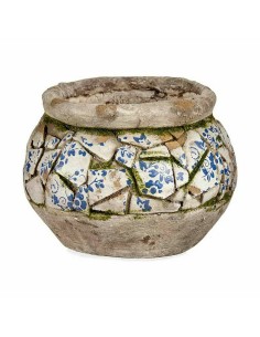 Figure décorative de jardin Ibergarden ZD19021 Polyrésine Vase 28 x 19,5 x 28 cm (2 Unités) 2