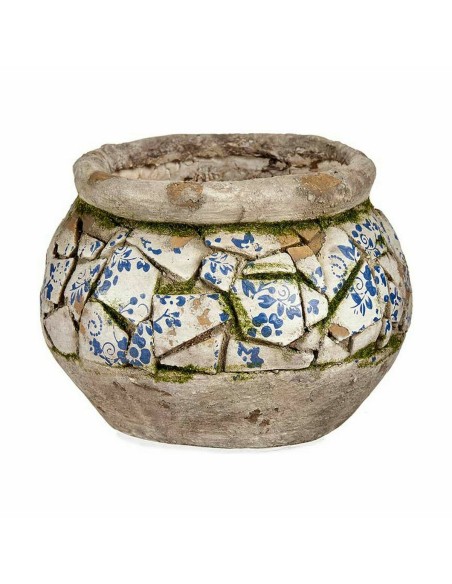 Figure décorative de jardin Ibergarden ZD19021 Polyrésine Vase 28 x 19,5 x 28 cm (2 Unités)