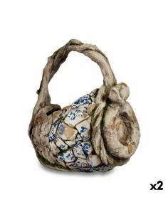Figure décorative de jardin Ibergarden ZD19011 Polyrésine Vase 23,5 x 35 x 31 cm (2 Unités)
