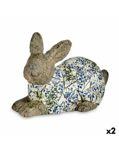 Figure décorative de jardin Ibergarden ZD18054 Polyrésine Lapin 20 x 29 x 40,5 cm (2 Unités)