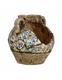 Figure décorative de jardin Ibergarden ZD19022 Polyrésine Vase 28,5 x 28 x 28,5 cm (2 Unités) 2
