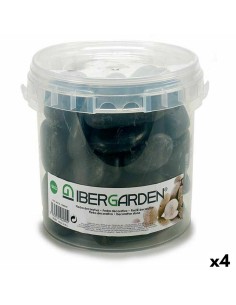 Pierres Décoratives Ibergarden 3BG Noir Grand 3 Kg (4 Unités)