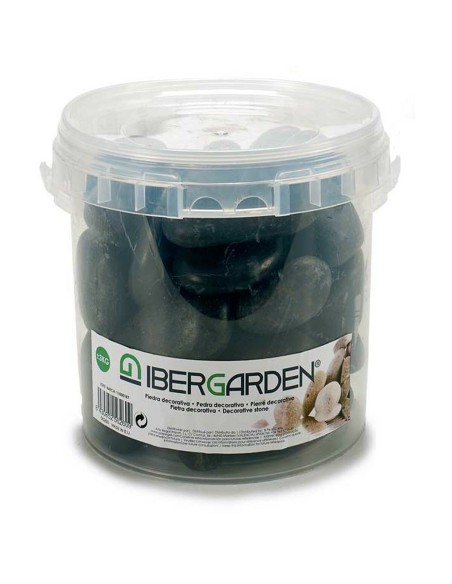 Pierres Décoratives Ibergarden 3BG Noir Grand 3 Kg (4 Unités)