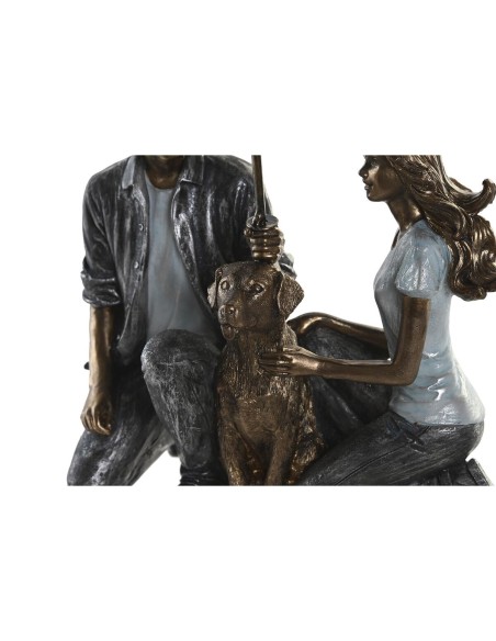 Figurine Décorative DKD Home Decor 15,5 x 8,5 x 14,5 cm 15,5 x 8,5 x 19 cm Multicouleur Couple (2 Unités)