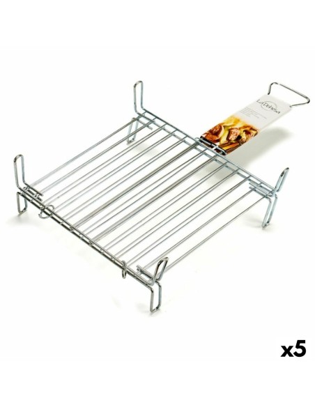 Grill Double 35 x 35 cm Acier zingué (5 Unités)