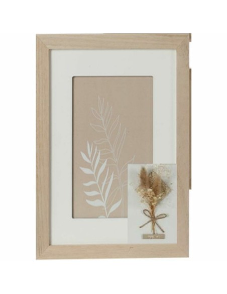 Cadre photo DKD Home Decor Verre Naturel Shabby Chic (15 x 1 x 20 cm) (22 x 1 x 27 cm)
