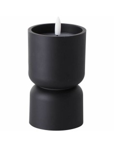 Bougie LED Brilliant Noir 3 W 15 x 8 cm Plastique