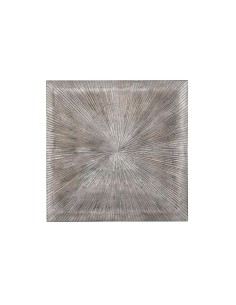 Décoration murale DKD Home Decor 3D 121,5 x 2,5 x 122 cm Argenté Moderne