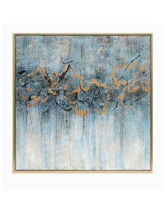 Cadre DKD Home Decor 131 x 3,8 x 131 cm Abstrait Moderne