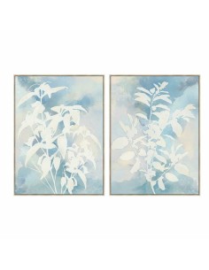 Cadre DKD Home Decor 90 x 4 x 120 cm Feuille d'une plante Scandinave (2 Unités)