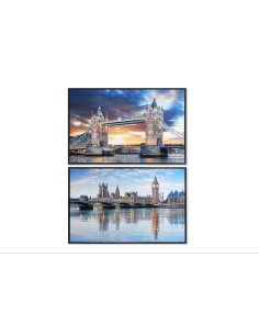 Toile DKD Home Decor 90 x 2,5 x 60 cm 90 x 2.5 x 60 cm Londres Loft (2 Unités)